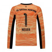 Fodboldtrøjer Bundesliga Bayern Munich 2021-22 Manuel Neuer 1 Målmand Udebanetrøje Langærmede..